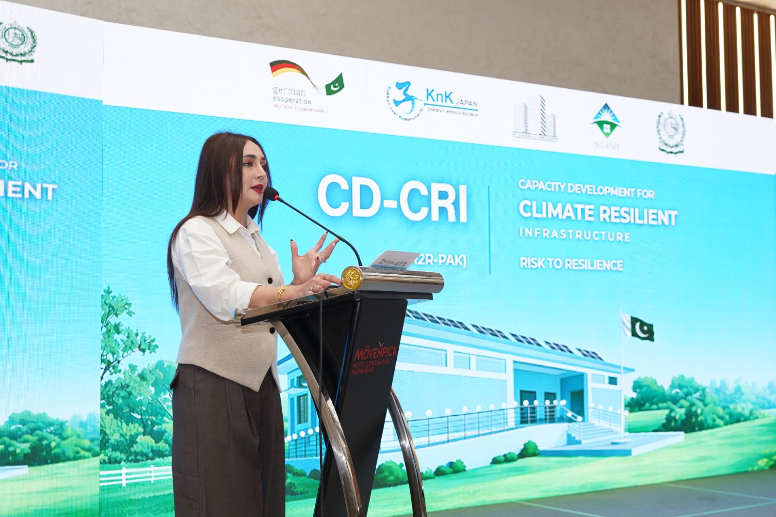 Speaker addressing the CD-CRI kickoff event