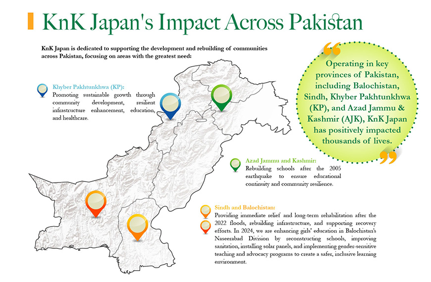 Impact acros pakistan map